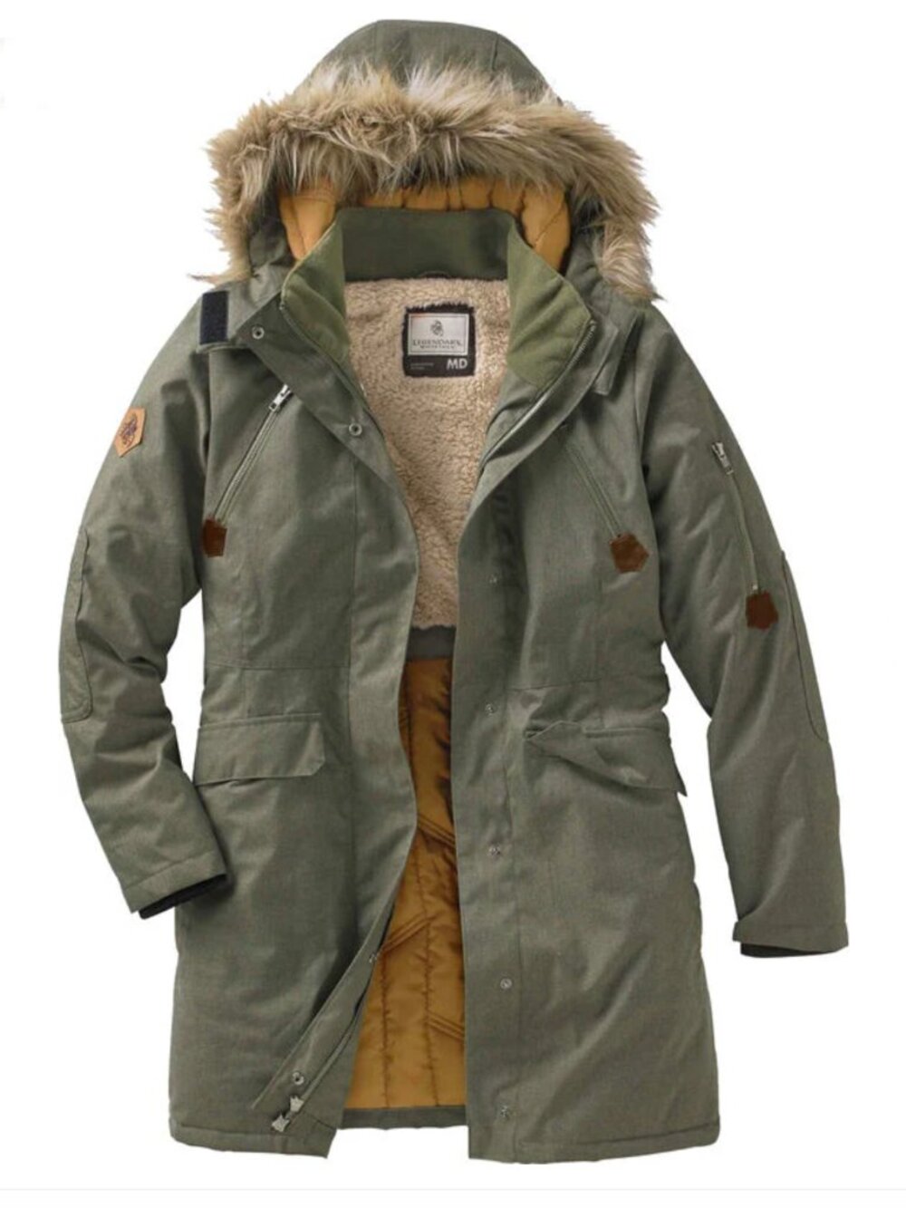 Legendary Whitetails Insulated Parka, Winter Fall Coat, Green, NWOT, Size M
